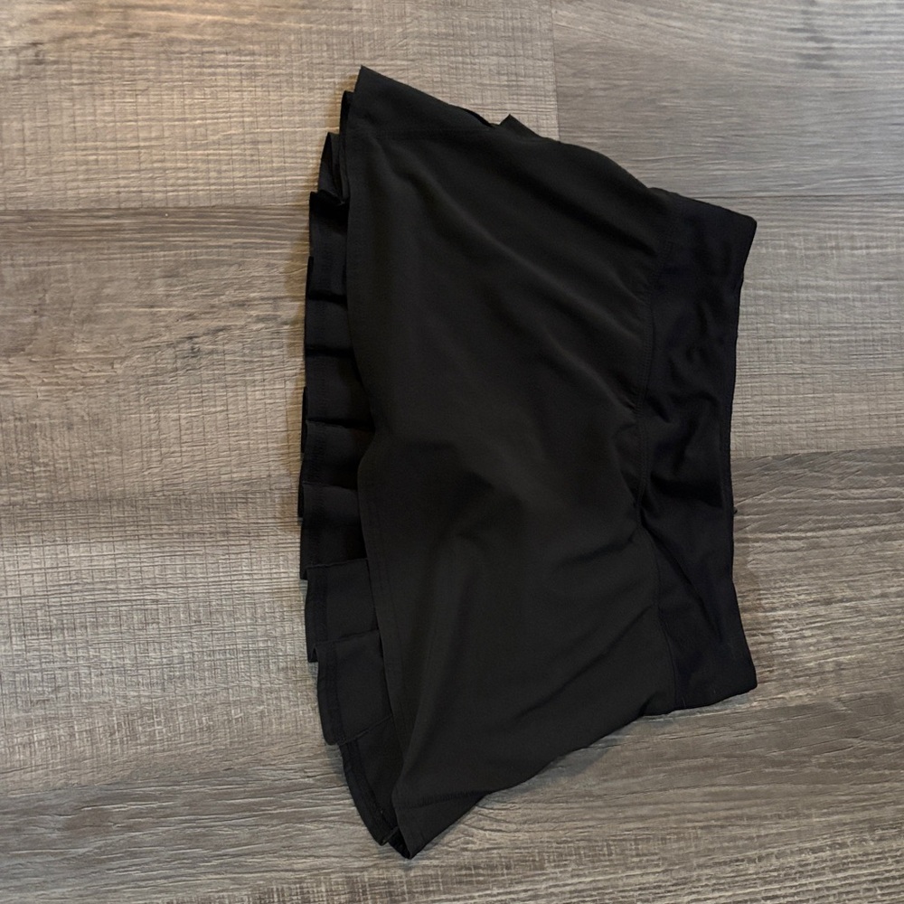 Black Pleated Mini Skirt